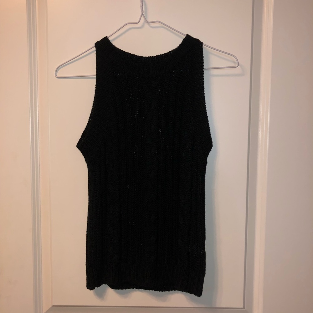 Black Lace Tank Top